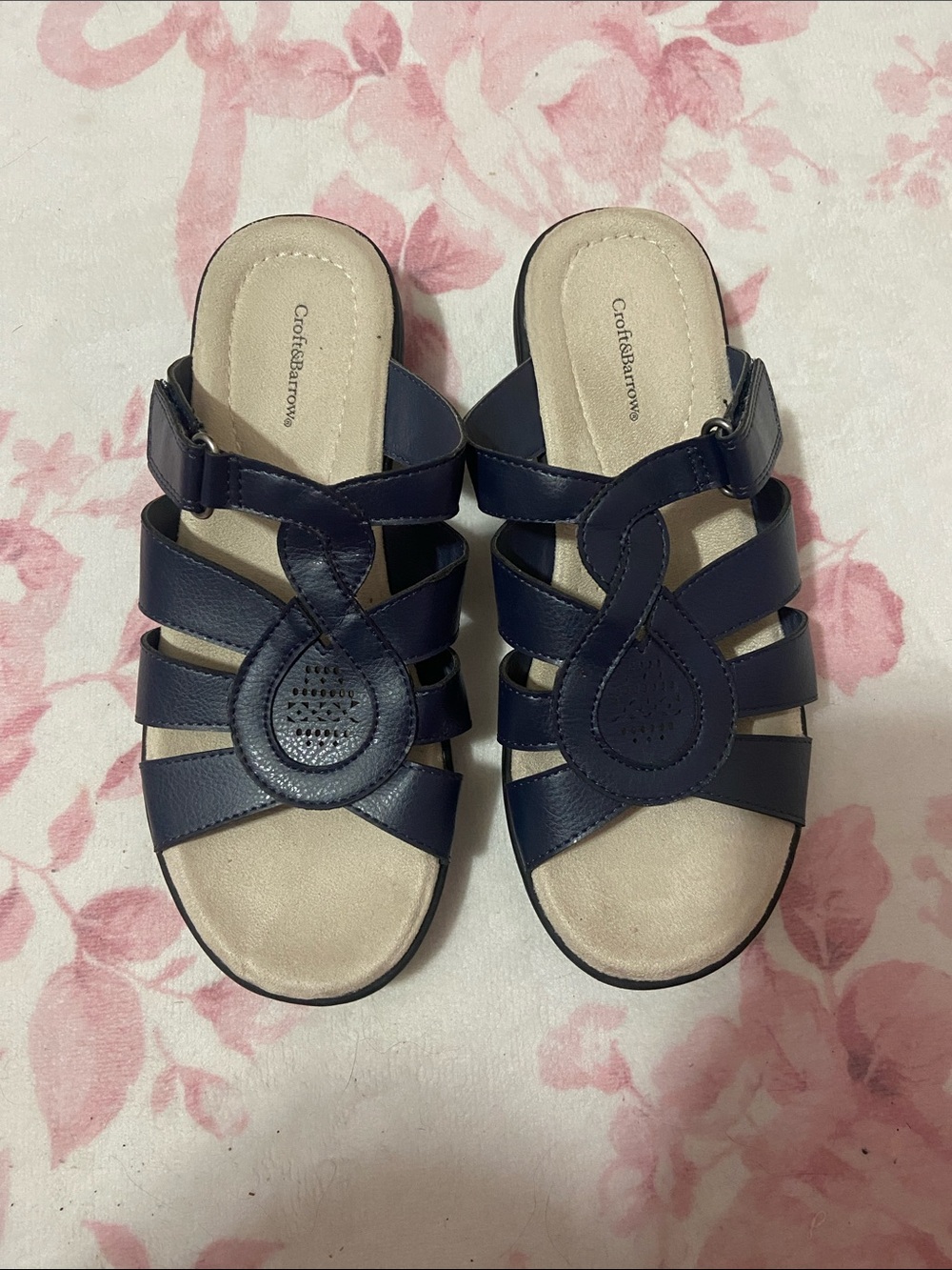 Navy Strappy Sandal